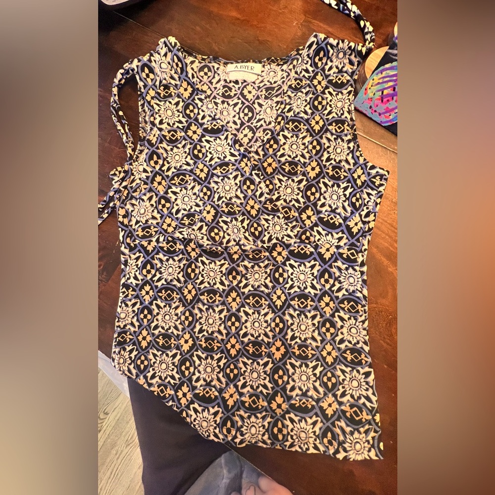 Abstract 90’s Tank Fits Small
